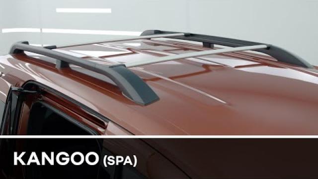 Portaequipajes (baca) de techo para Renault Kangoo Furgoneta (2003-2007) -  baca para coche - barras para techo de coche - Amos - β-103 - O - puntos de  montaje barras de acero Beta&O