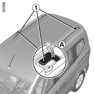Mossa Portaequipajes de Techo adecuadas para Renault Kangoo Furgoneta  (2003-2020) - baca para Coche - Barras para Techo de Coche - Railing 1 :  : Coche y moto